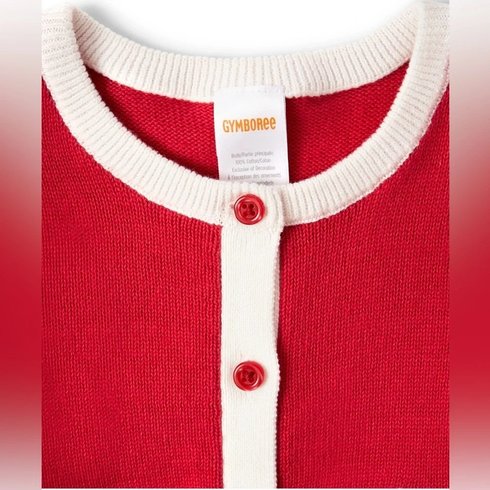 2021 Gymboree “Farming Friends” Embroidered Animal Cardigan, Size 6